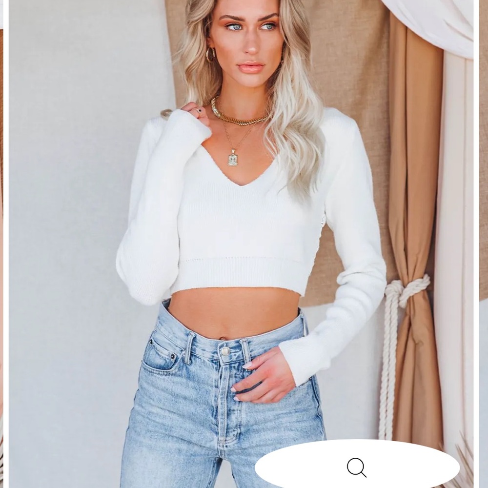 VICI White Crop Top